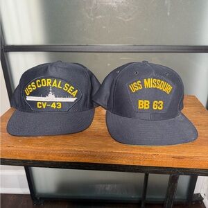 Vintage Navy military hats